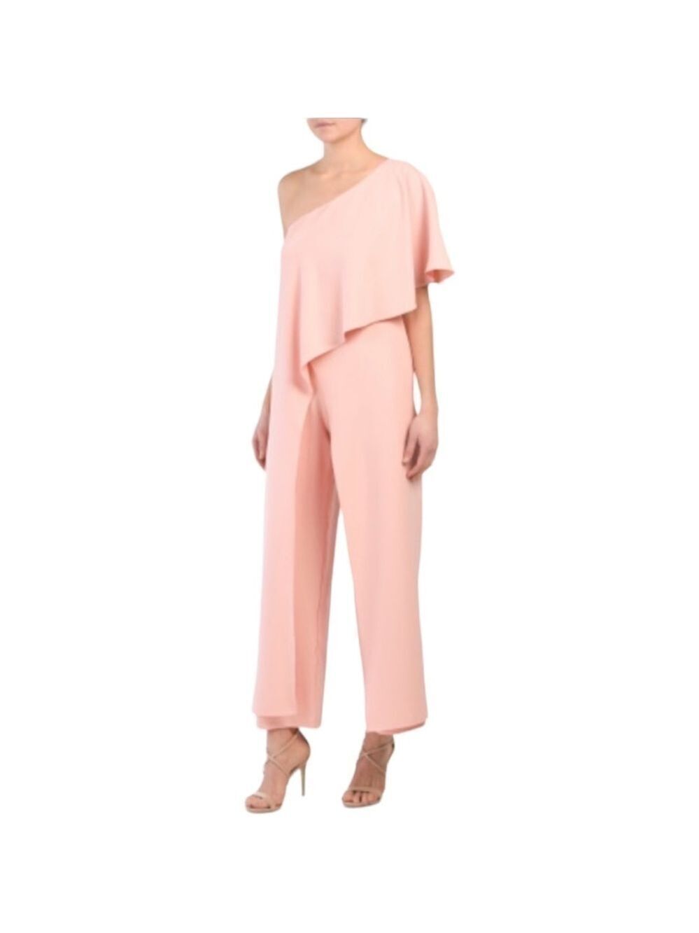 𝅺marina One-Shoulder Jumpsuit in rose